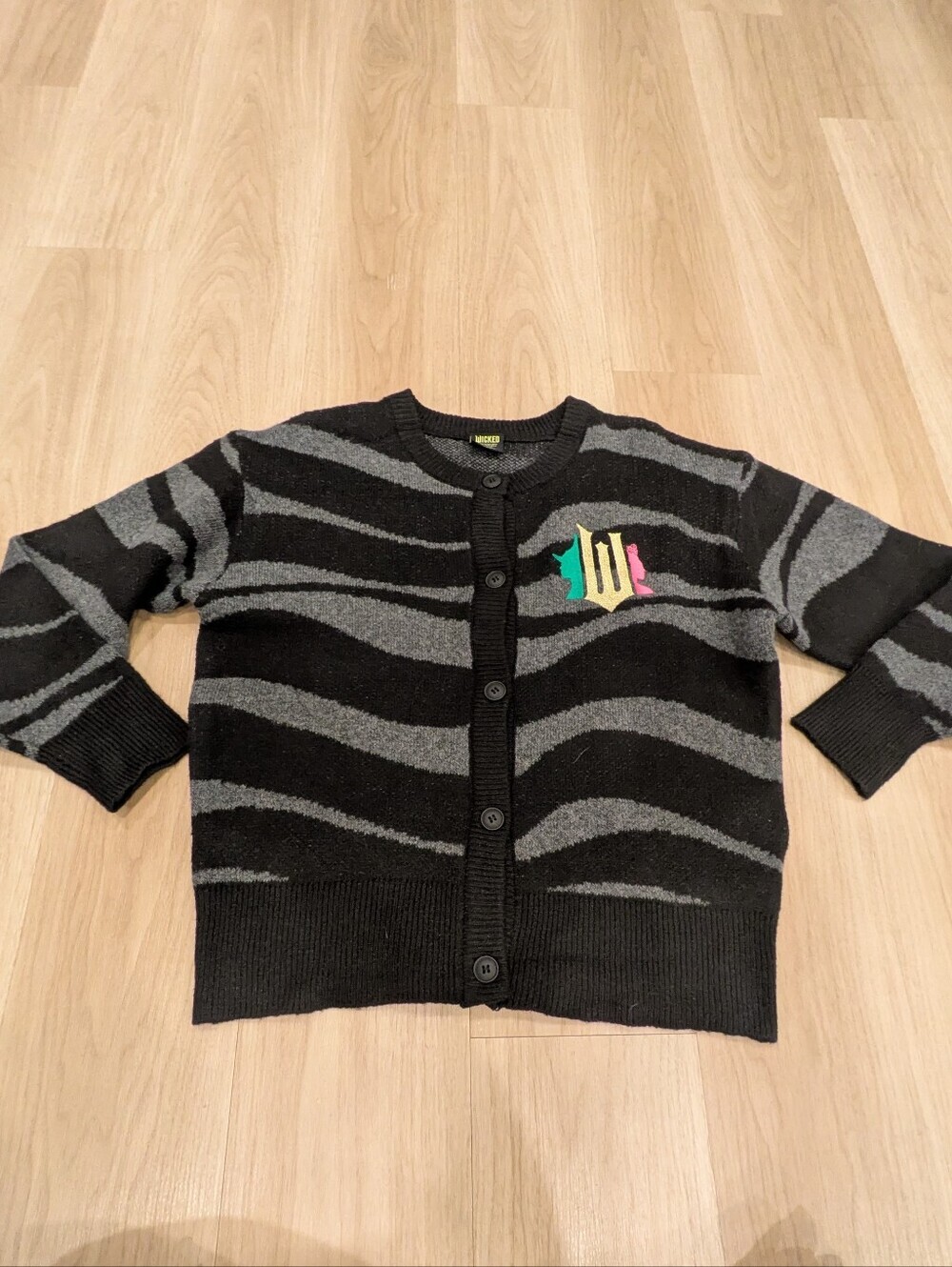 Wicked Cardigan Black And Grey Size M